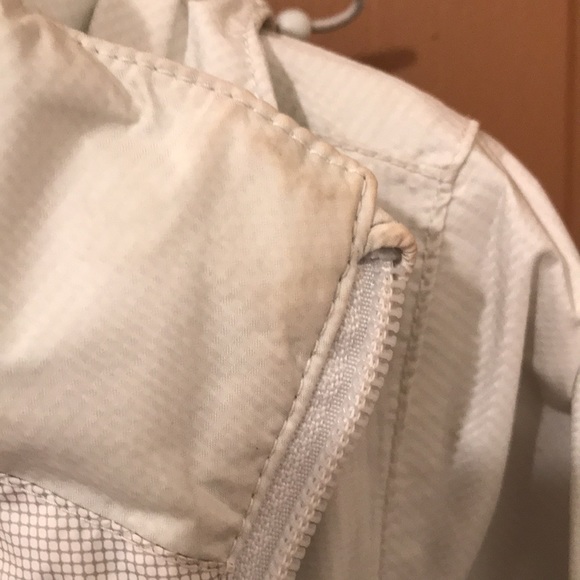 L.L. Bean Oyster Shell Gray Rain Trench Coat Small - Picture 12 of 15